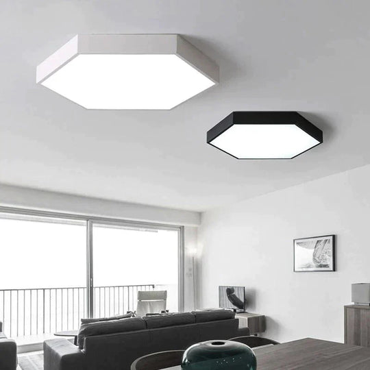 Luminaires Modern Led Ceiling Light For Living Room Bedroom Black&White Simple Ceiling Mounted Home Ceiling Lamps 5CM Thin