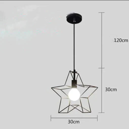 Nordic Creative Lovely Star Chandelier Ceiling