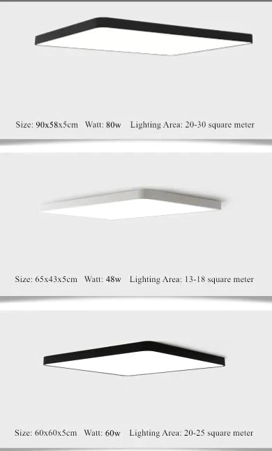 Surface Mount Ultra Thin 5cm LED Ceiling Light Dimmable Modern Lamp Home Lighting Living Room Bedroom Kitchen Lamparas De Techo