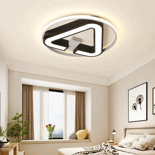 Modern LED Triangle Ceiling Lights For Living Room Bedroom  Indoor Lighting Ceiling Lamp Fixture Remote Control Dimming