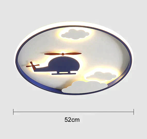 Creative Cloud Plane Bedroom Ceiling Lamp