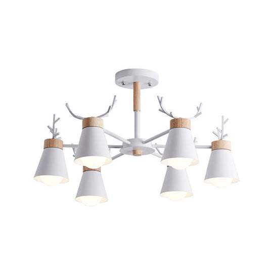 Modern Iron Deer Horn Kids Pendant Chandelier - Stylish Room Lighting Fixture