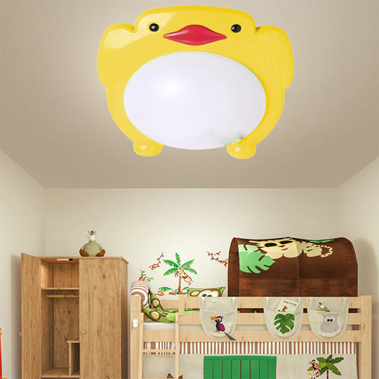 Penguin LED Flush Mount Ceiling Light for Kids' Bedroom - Cartoon Theme