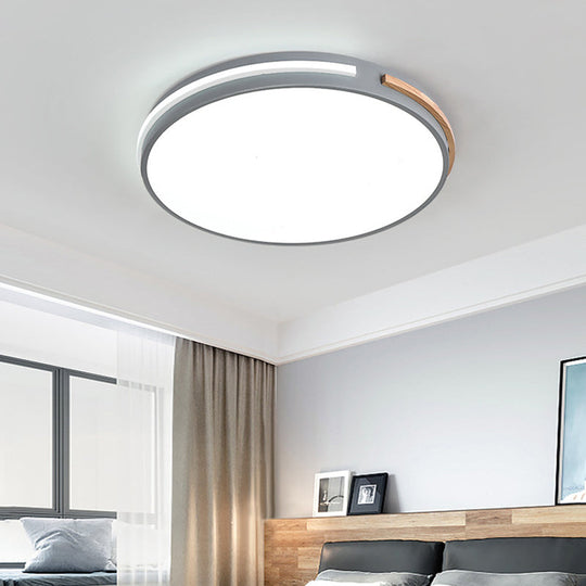 Modernist Acrylic Flush Mount LED Lamp for Bedroom Ceiling Lighting