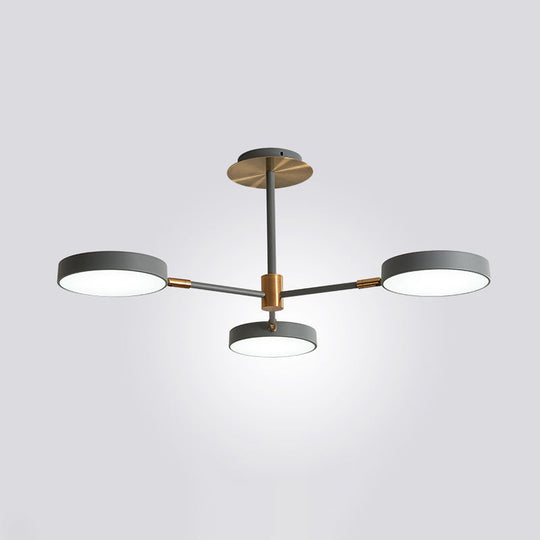 Contemporary Acrylic Drum Pendant Chandelier With Sputnik Design - Stylish Suspension Lighting