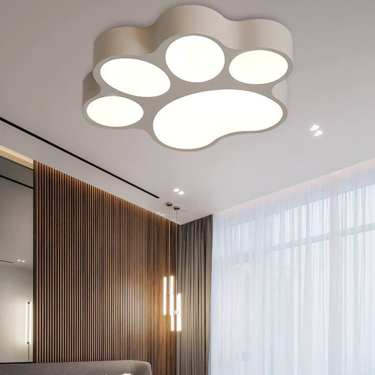 Art Deco Flush Mount Led Ceiling Light For Living Room With Acrylic Fixture