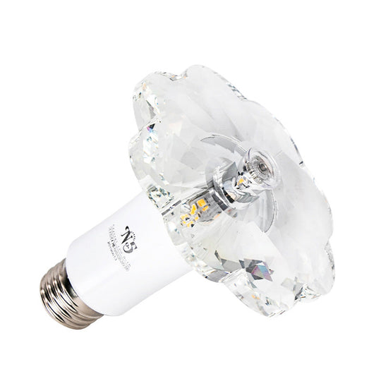 Modern Led Floweret Flushmount Light For Doorway - Clear Crystal