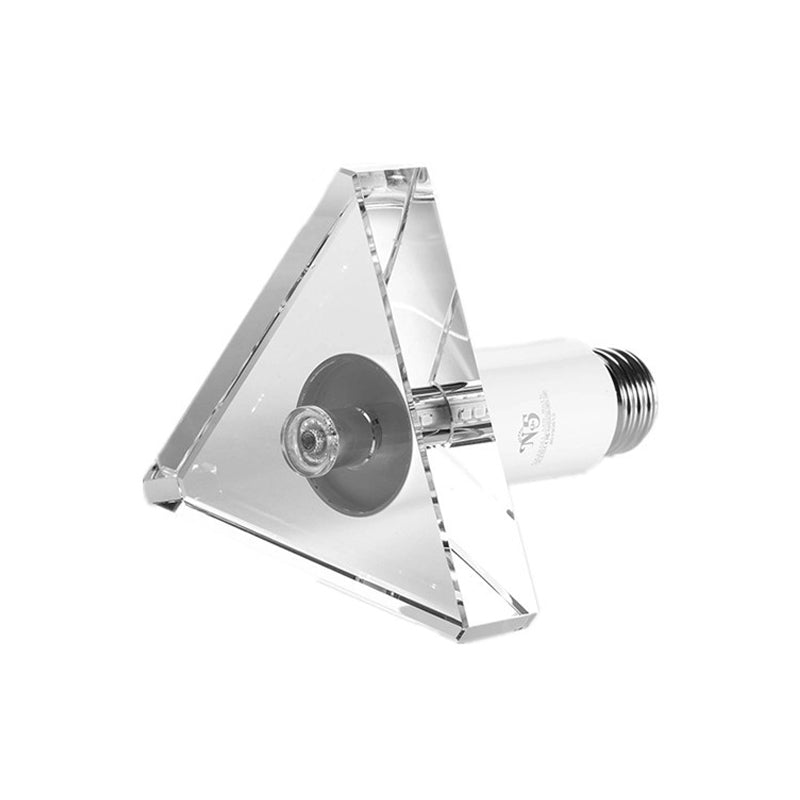 Modernist Triangle LED Ceiling Light with Clear Crystal-Flush Mount for Corridors