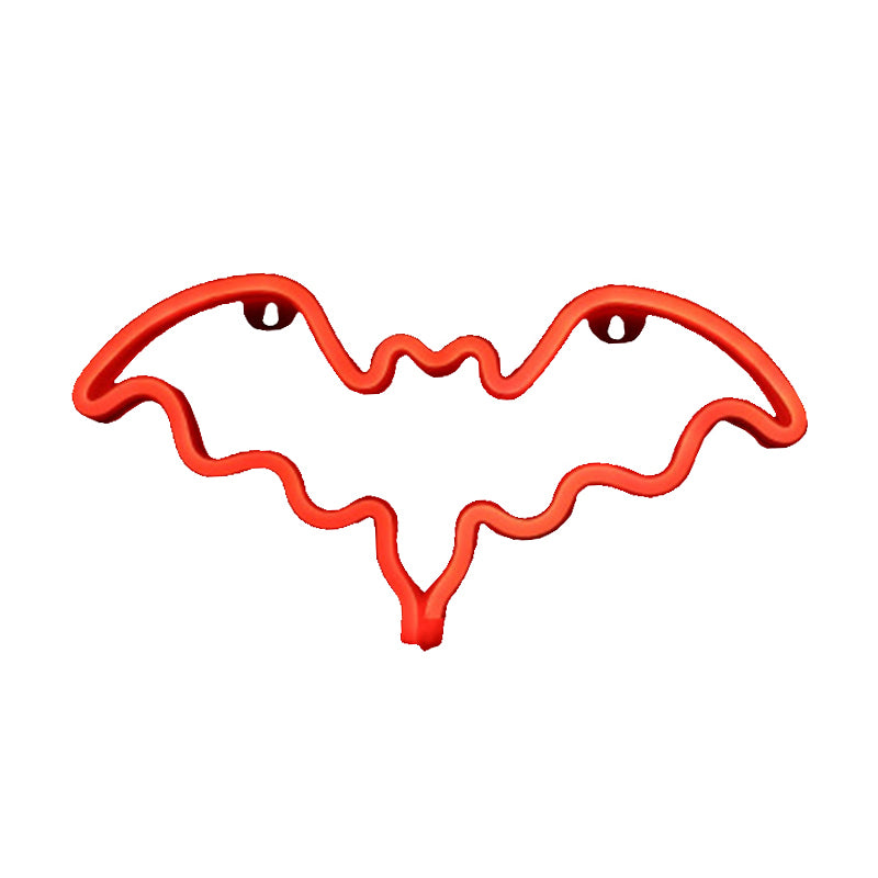 Bat-Shaped Led Wall Night Lamp For Kids Bedroom - Plastic Lighting In Minimalist Design