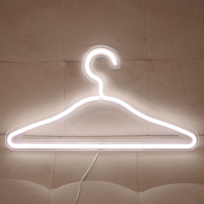 Minimal White Usb Led Night Lamp: Wall Hanging Bedside Light For Bedroom /