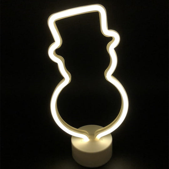 Snowman Wall Night Light - Kids Led Nightstand Lighting