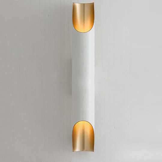 Sleek Aluminum Wall Light Sconce For Beveled Tube Mount - Ideal Living Rooms 1 / White