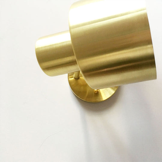 Modern Brass Grenade Shade Wall Sconce - Head Corridor Light