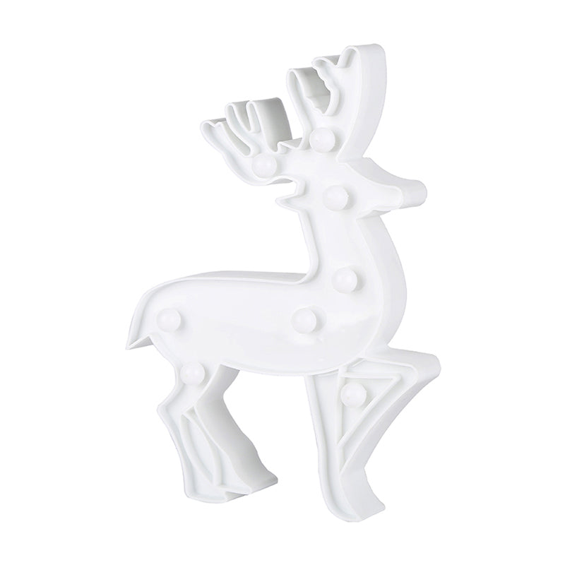 Deer-Designed White Led Night Lamp For Kids Bedrooms