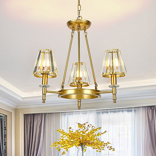 Crystal Pendant Chandelier With Farmhouse Charm And Hoop Design