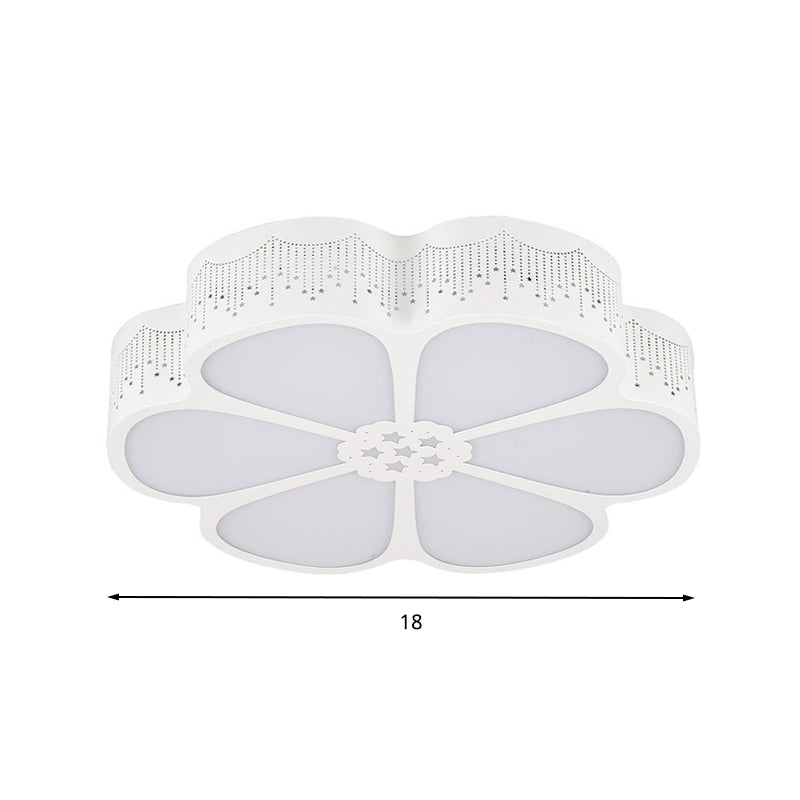 Plafonnier LED à motif de fleurs de dessin animé pour la maternelle