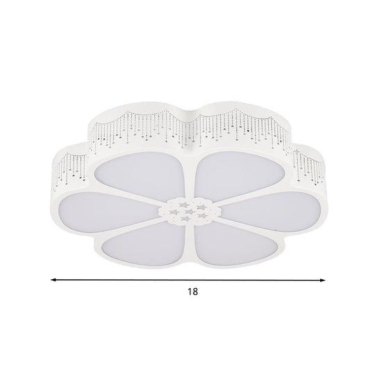 Plafonnier LED à motif de fleurs de dessin animé pour la maternelle