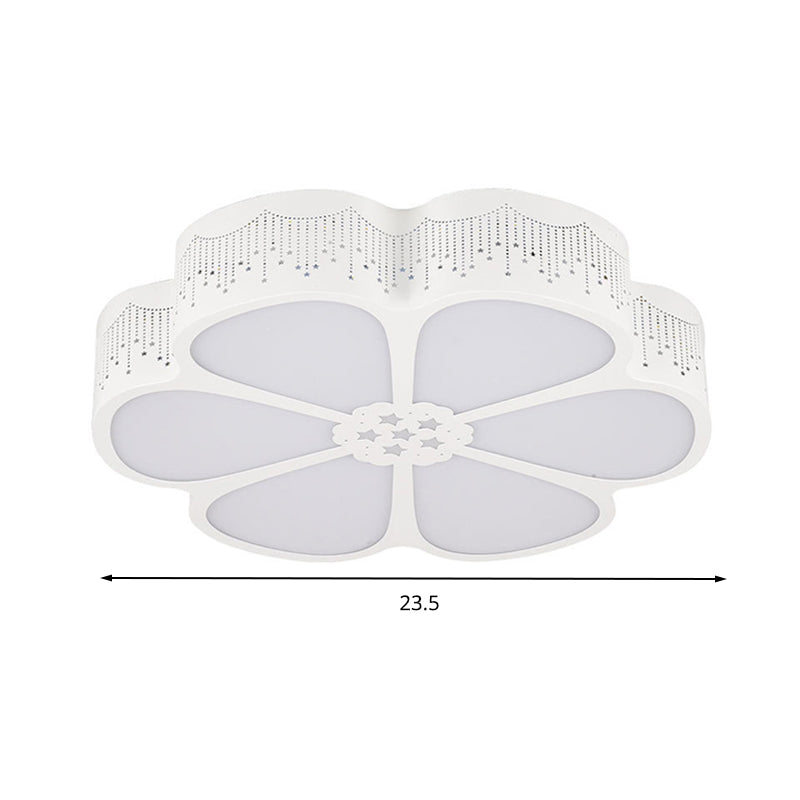 Plafonnier LED à motif de fleurs de dessin animé pour la maternelle