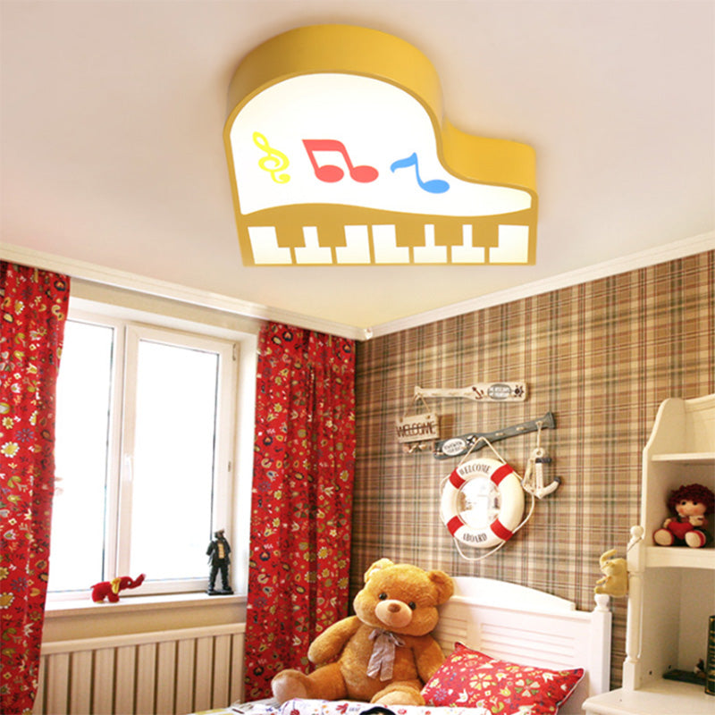 LED Cartoon Ceiling Light in Multiple Colors for Children's Room - Warm/White Light