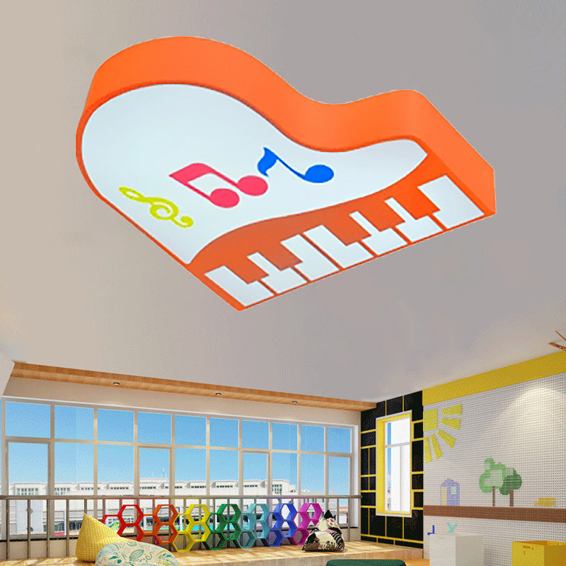 LED Cartoon Ceiling Light in Multiple Colors for Children's Room - Warm/White Light