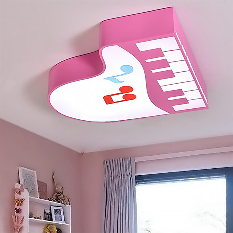 LED Cartoon Ceiling Light in Multiple Colors for Children's Room - Warm/White Light