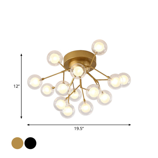 Modern Led Flushmount Ceiling Lamp - Metallic Contemporary Lighting For Bedroom