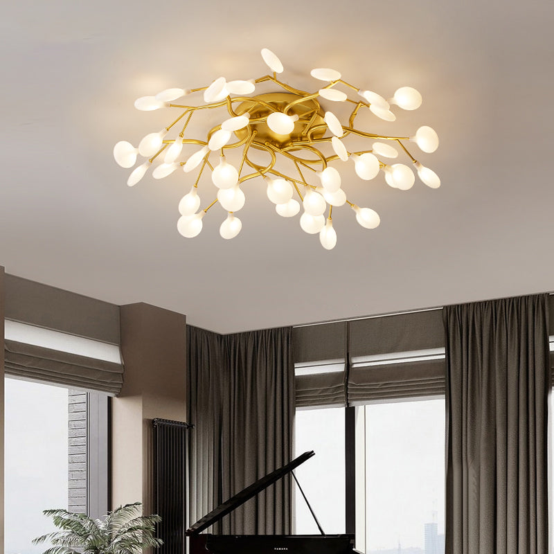 Contemporary Firefly Flush Mount Led Ceiling Light For Living Rooms