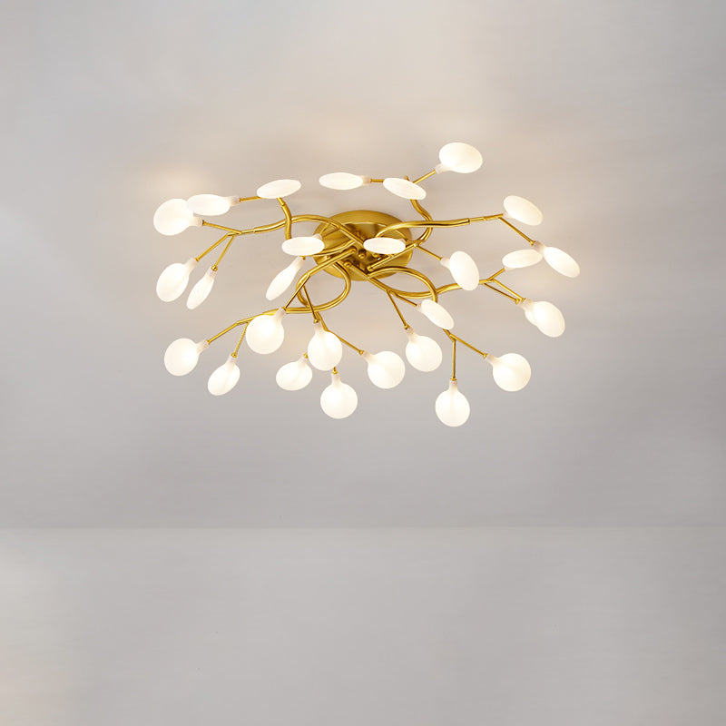 Contemporary Firefly Flush Mount Led Ceiling Light For Living Rooms