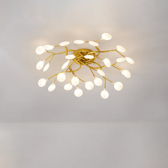 Contemporary Firefly Flush Mount Led Ceiling Light For Living Rooms