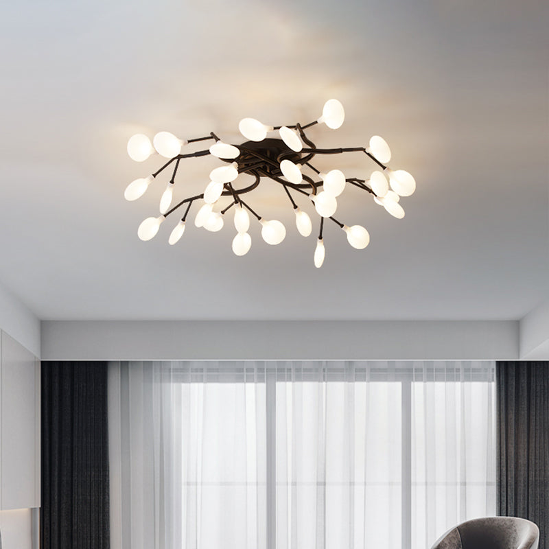 Contemporary Firefly Flush Mount Led Ceiling Light For Living Rooms