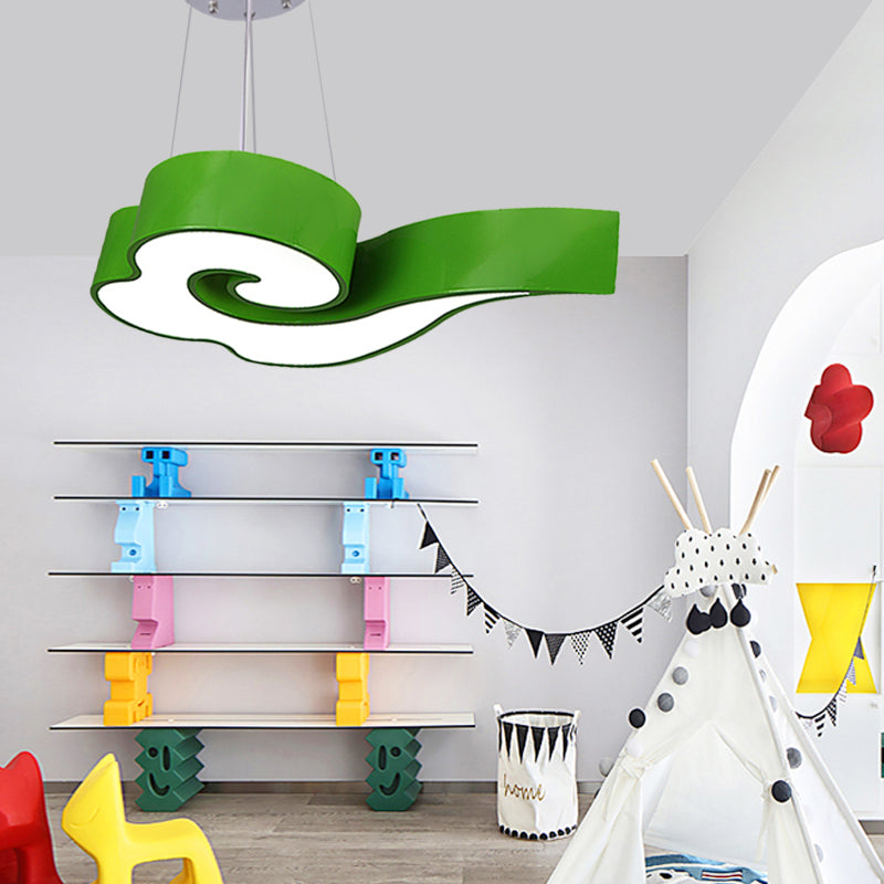 Cloud Ceiling Chandelier Led Hanging Light In Multiple Colors For Childrens Room 18/22.5 Wide