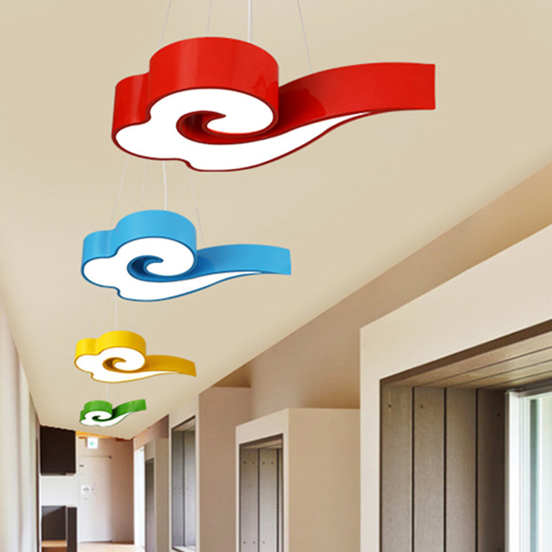 Cloud Ceiling Chandelier Led Hanging Light In Multiple Colors For Childrens Room 18/22.5 Wide