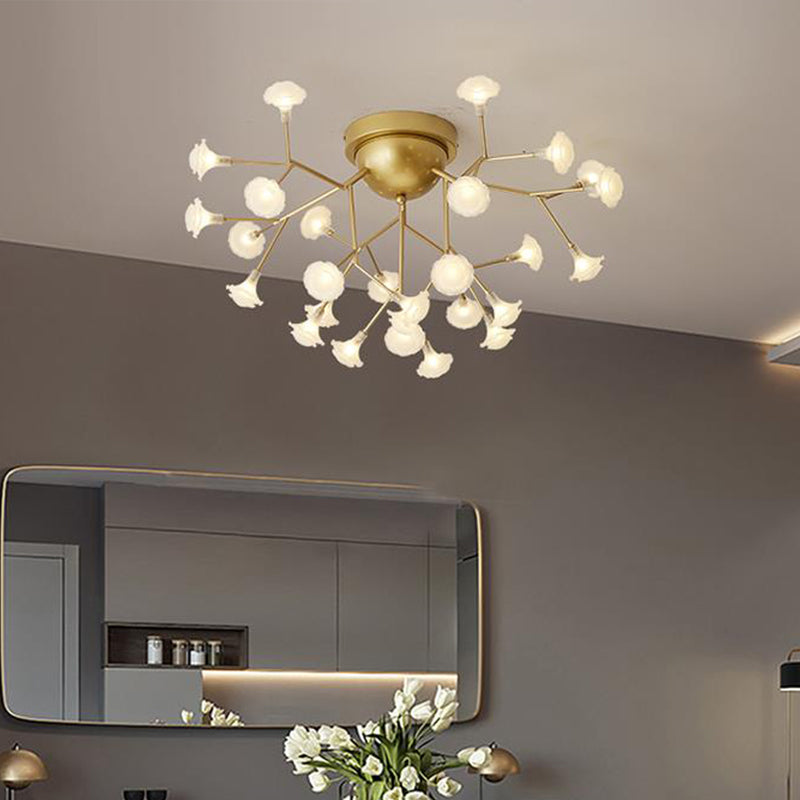 Minimalist LED Metal Flush Mount Ceiling Light for Living Room