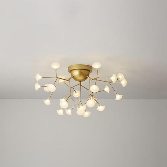 Minimalist LED Metal Flush Mount Ceiling Light for Living Room