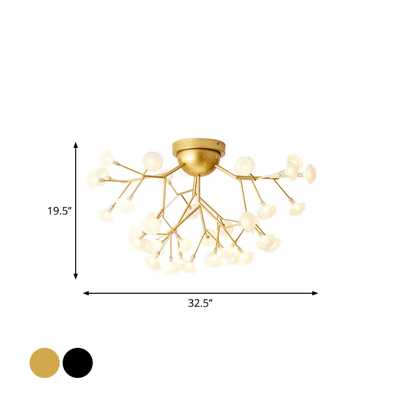 Minimalist LED Metal Flush Mount Ceiling Light for Living Room