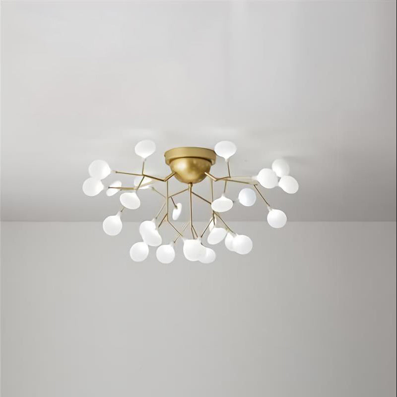 Minimalist LED Metal Flush Mount Ceiling Light for Living Room