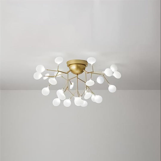 Minimalist Led Metal Flush Mount Ceiling Light For Living Room