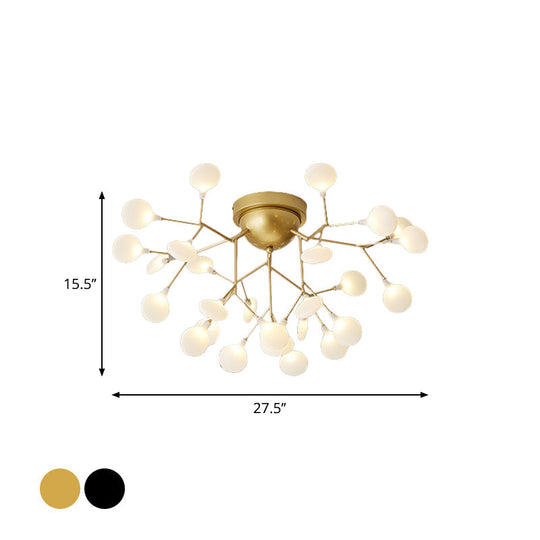 Minimalist LED Metal Flush Mount Ceiling Light for Living Room