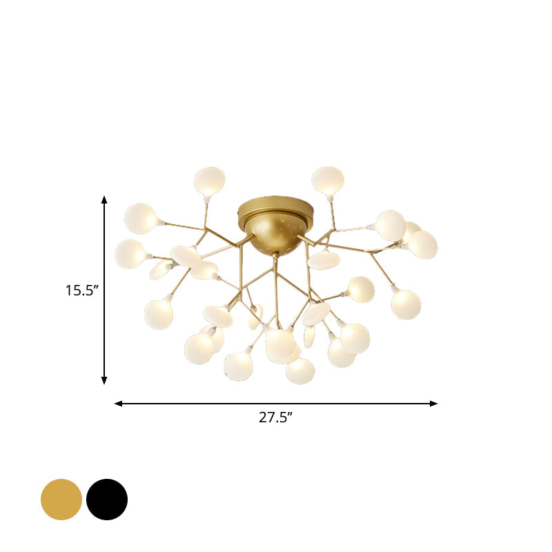 Minimalist Led Metal Flush Mount Ceiling Light For Living Room