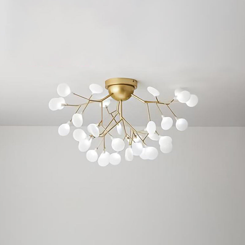 Minimalist LED Metal Flush Mount Ceiling Light for Living Room