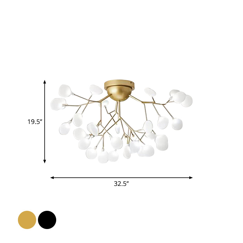 Minimalist LED Metal Flush Mount Ceiling Light for Living Room