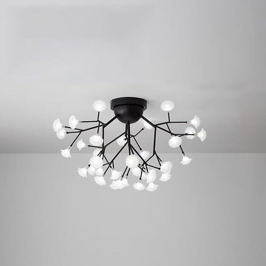 Minimalist LED Metal Flush Mount Ceiling Light for Living Room