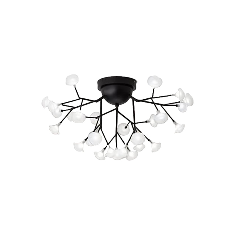 Minimalist LED Metal Flush Mount Ceiling Light for Living Room