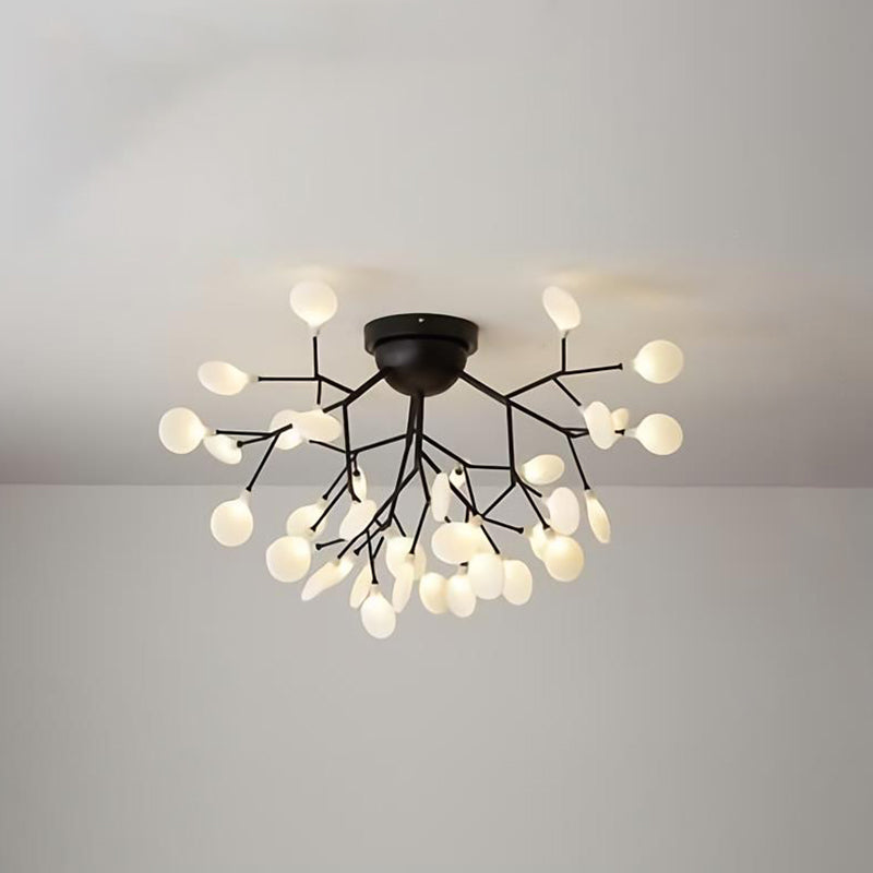 Minimalist LED Metal Flush Mount Ceiling Light for Living Room