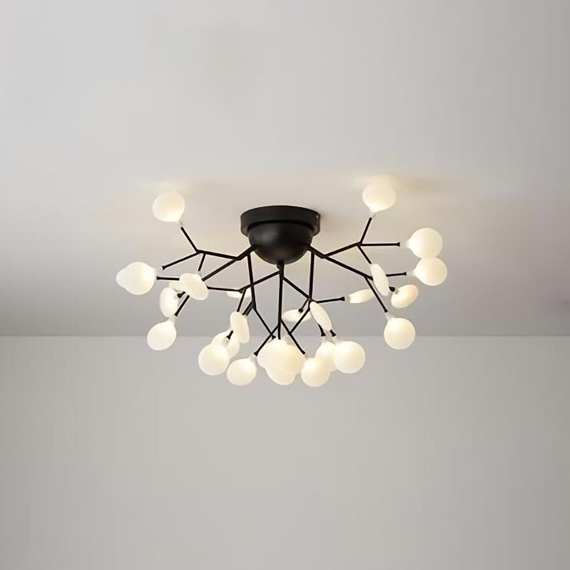 Minimalist LED Metal Flush Mount Ceiling Light for Living Room