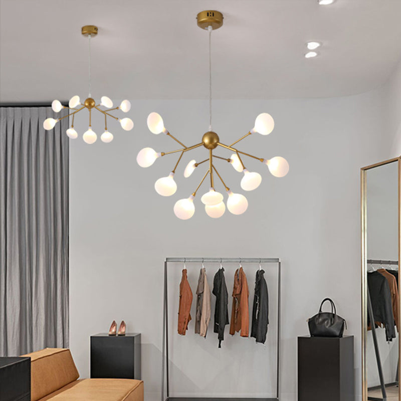 Firefly Chandelier: Minimalist Led Acrylic Suspension Light For Clothing Shops