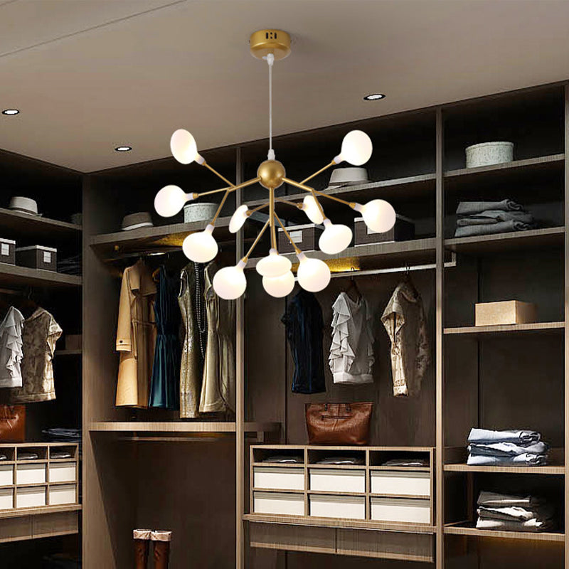 Firefly Chandelier: Minimalist Led Acrylic Suspension Light For Clothing Shops