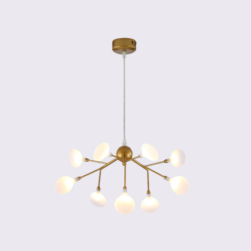 Firefly Chandelier: Minimalist Led Acrylic Suspension Light For Clothing Shops 9 / Gold