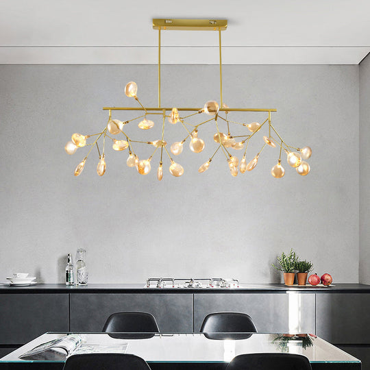 Contemporary Heracleum Island Pendant Light For Modern Dining Rooms 36 / Gold