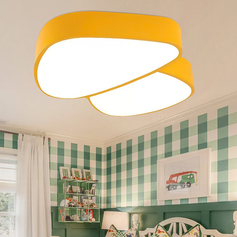 Modern Acrylic LED Mushroom Baby Ceiling Light - Lovely Flush Bedroom Lamp